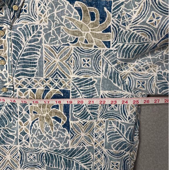 Reyn Spooner Reverse Weave Hawaiian Shirt Pullover Button Front  XXL Tropical - Picture 4 of 7